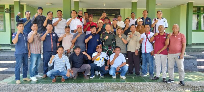 Kekompakan Wartawan bersama Dandim 0424 Tanggamus, Jumat (5/9/2025) foto: Saprudin