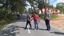Polisi saat olah TKP Insiden laka lantas beberapa waktu lalu, Sabtu (20/9/2025) foto: istimewa 