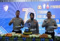 Syukuran HUT Lalu Lintas Bhayangkara ke-70 di Polresta Tanjungpinang, Senin (22/9/2025) foto: istimewa 