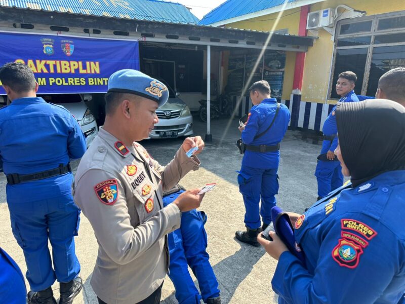Gaktibplin Sipropram Polres Bintan kepada seluruh personel, Kamis (25/9/2025) foto: istimewa 