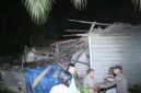 Salah satu rumah warga terdampak gempa bumi di Tanggamus, Jumat (26/7/2025) malam, foto Sapruddin 