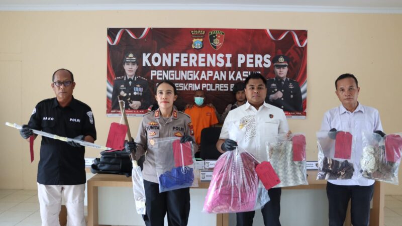 Kapolres Bintan ungkap kasus pembunuhan Istri beberapa waktu lalu, Senin (29/9/2025) foto: Polres Bintan 
