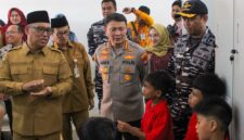 Kapolresta Tanjungpinang mendampingi Wakil Gubernur dan Wakil Walikota Tanjungpinang pada peresmian Sekolah Rakyat, Selasa (30/9/2025) foto: istimewa 