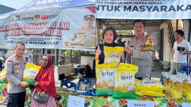 Polsek Tanjungpinang Kota gelar Pasar Murah, Senin (6/10/2025) foto: istimewa 