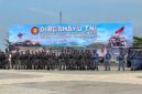 Suasana kebersamaan upacara peringatan HUT ke-80 TNI di Tugu Sirih Tepi Laut Tanjungpinang, Minggu (5/10/2025) foto: istimewa 