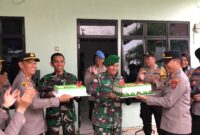 Momen kebersamaan TNI dan Polri pada HUT ke-80 TNI, Minggu (5/10/2025) foto: istimewa 