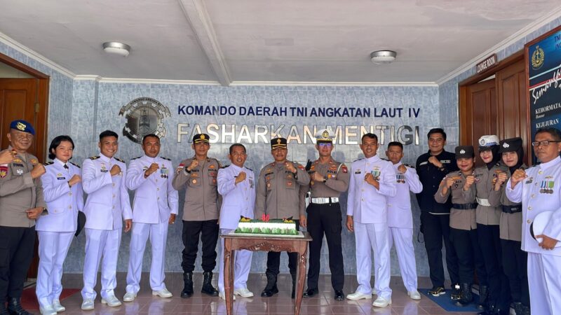 Kejutan Polres Bintan ke Mako TNI AL, Minggu (5/10/2025) foto: istimewa 