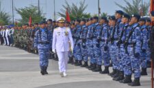 TNI AU ikut bagian dalam peringatan HUT ke-80 TNI di Tanjungpinang, Minggu (5/10/2025) foto: istimewa 