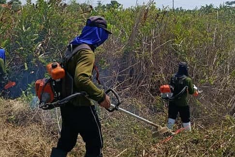Lapas dan Lapas Terbuka Kendal libatkan WBP garap lahan ketahanan pangan, Jumat (10/10/2025) foto: Ragil 