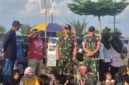 Personel Koramil 01 Kota Kodim 0315 Tanjungpinang ikut serta dalam pengamanan Pawai Budaya dan Mobil Hias, Sabtu (11/10/2025) foto: Indrapriyadi 