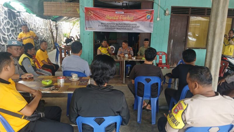 Jumat curhat Polsek Tanjungpinang Barat, Jumat (31/10/2025) foto: istimewa 