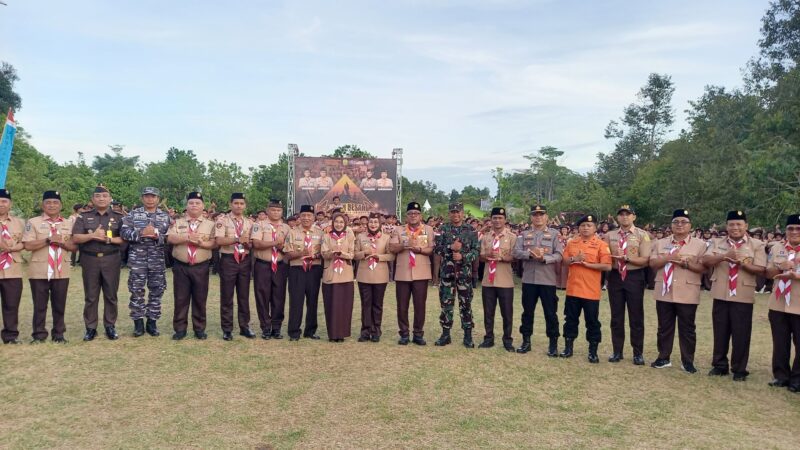 Penutupan Kemah Besar Gerakan Pramuka Kwarcab Kota Tanjungpinang, Minggu (9/11/2025) foto: Indrapriyadi 